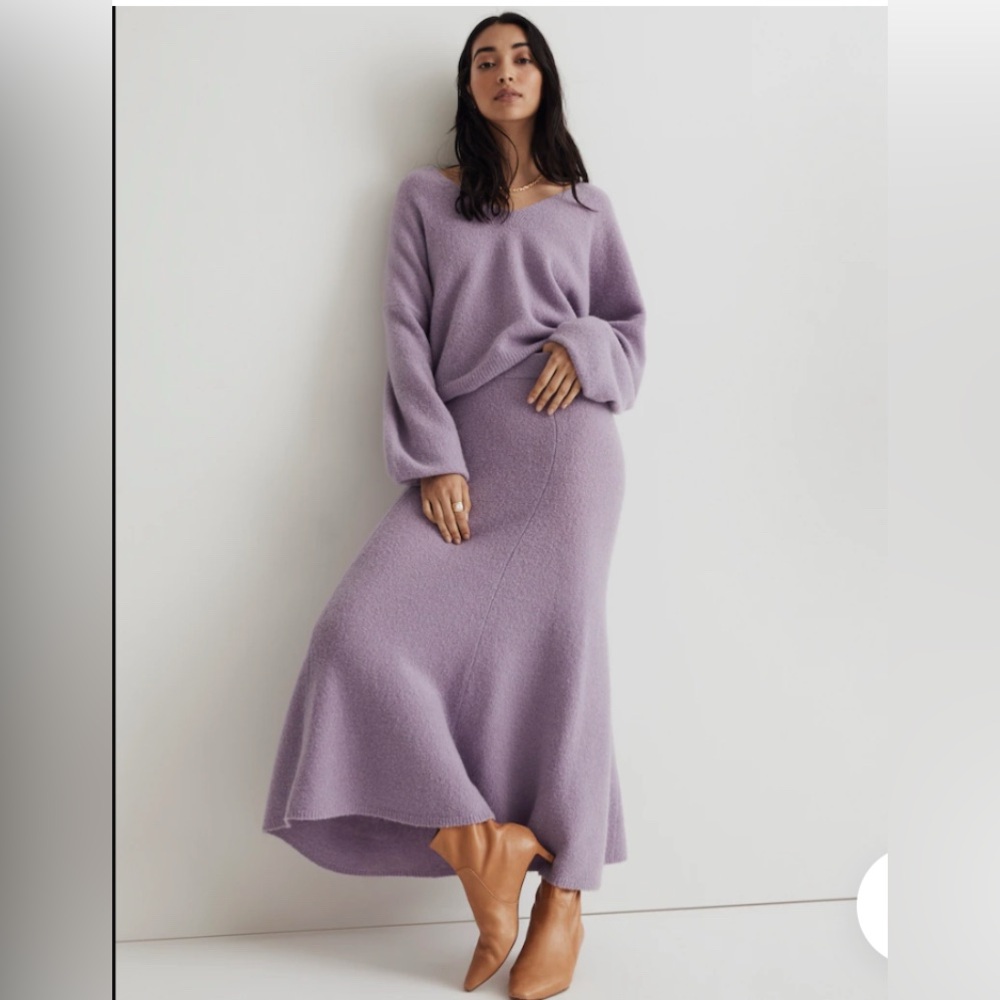 NWT Madewell by Aimee Song wool midi skirt